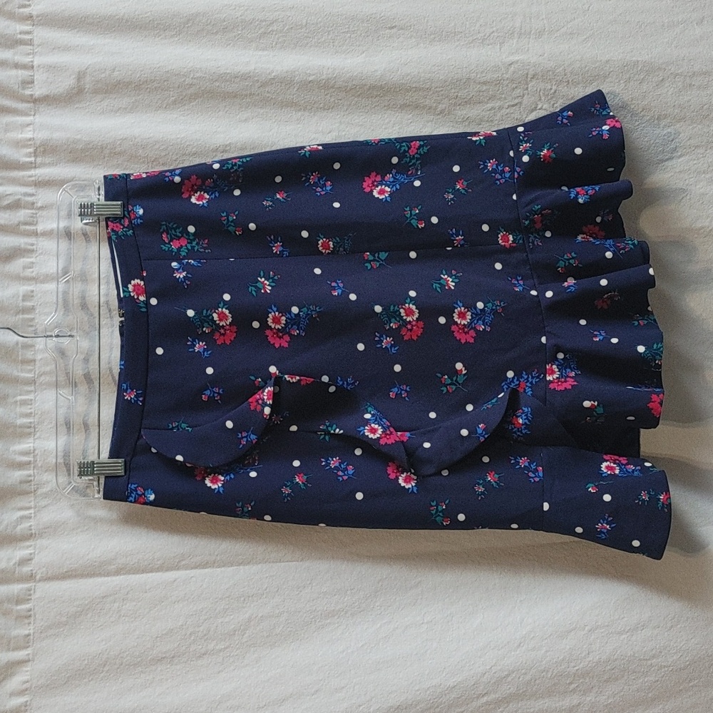 Draper James Bouquet Dot Floral Collection Ruffle Skirt